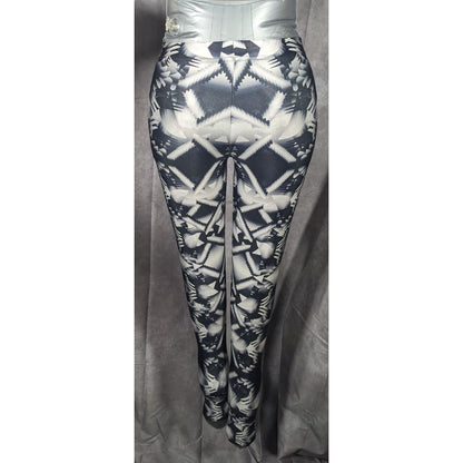 Black Milk Black And White Geometric Print Leggings Size XS
