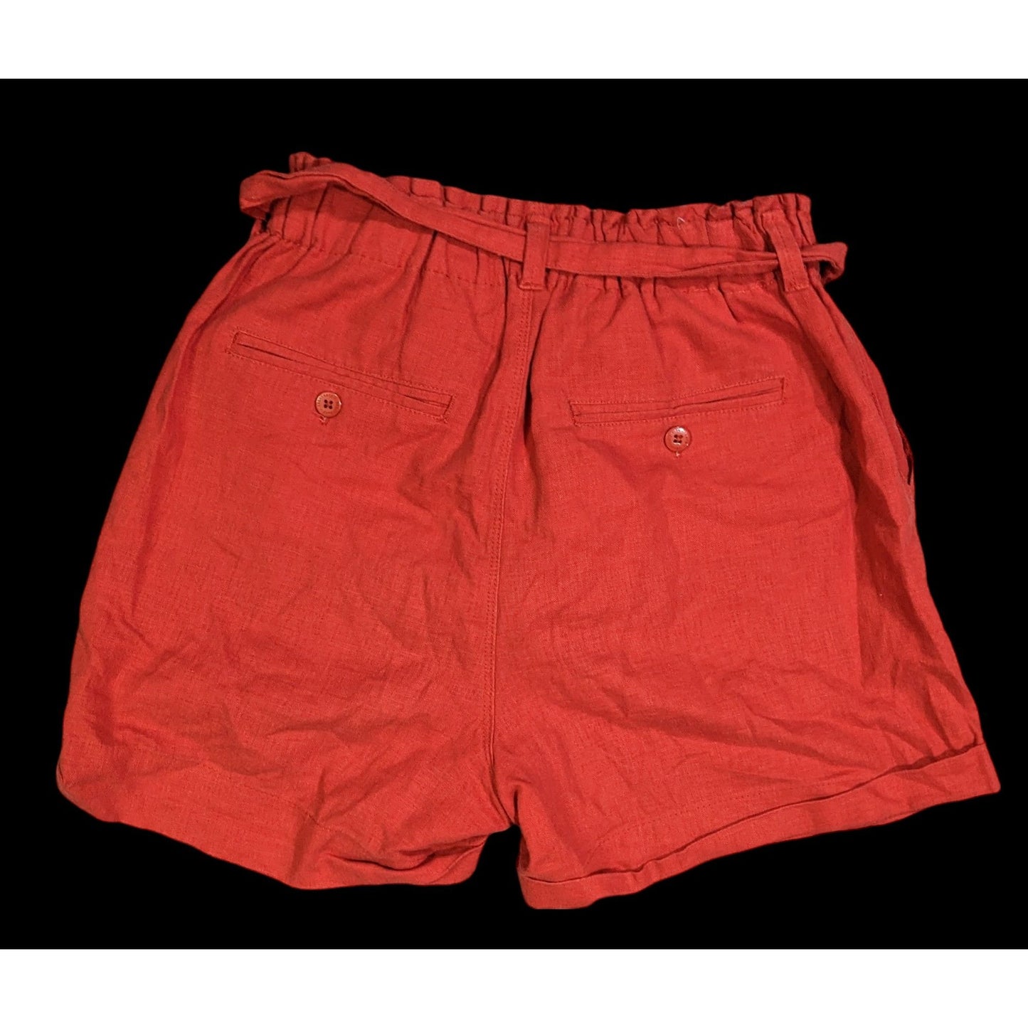 Casual Red Slouchy Linen Shorts by Sanctuary