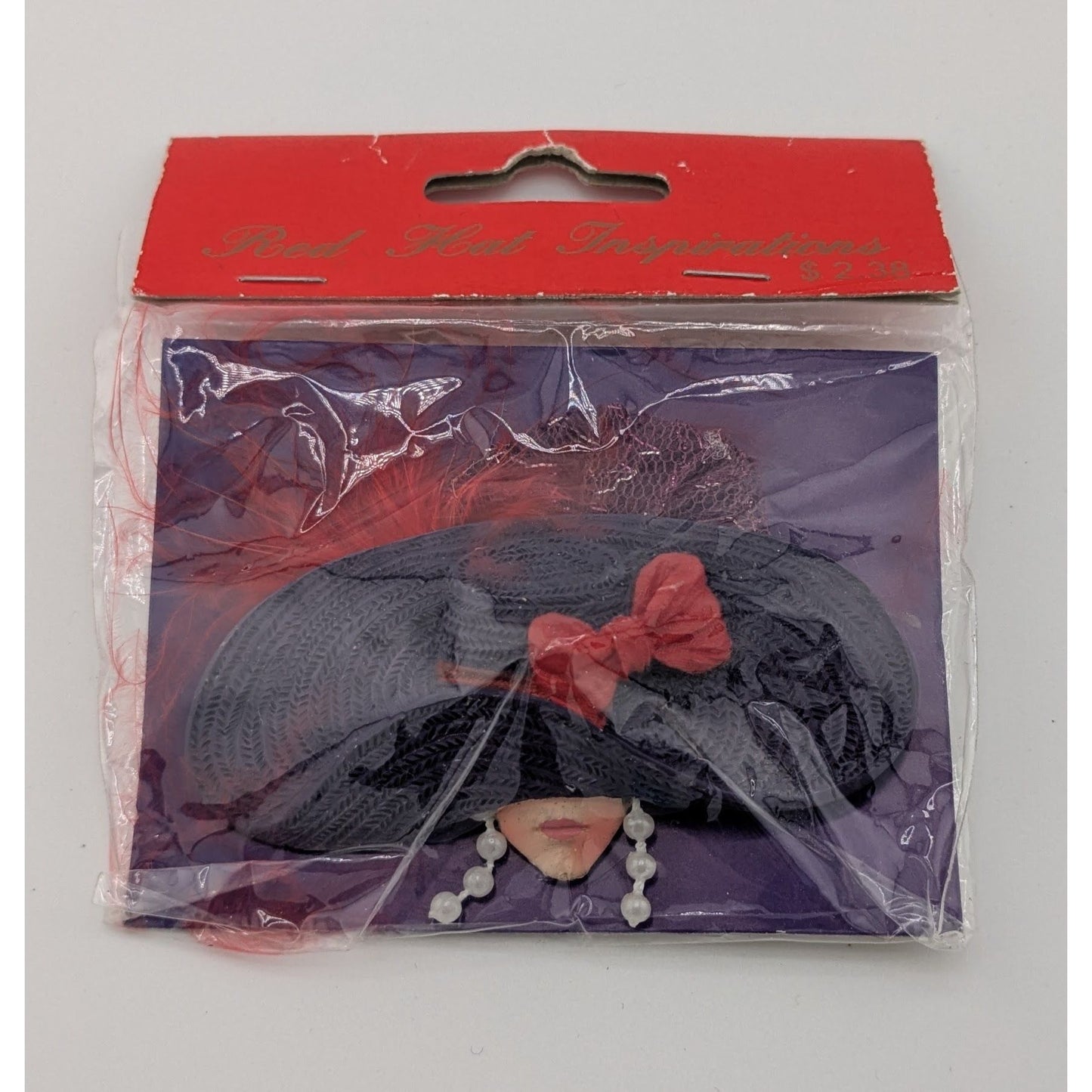 Vintage Red Hat Inspirations Shanghai Catherine Brooch