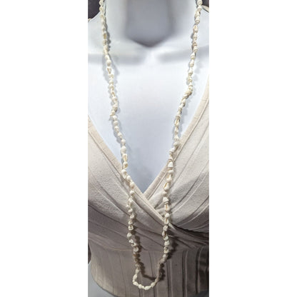 Beachy Mermaidcore Small white Seashell Necklace