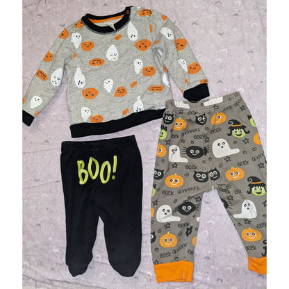 Halloween Baby Clothes Bundle 6M 18M Ghost Pumpkin Witch Spooky Fall Outfit