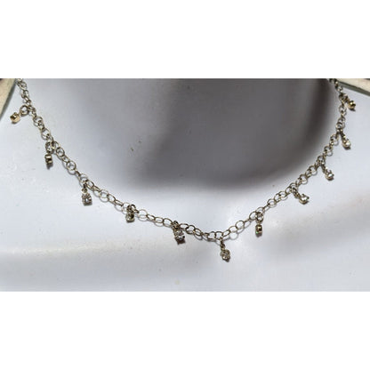 Minimalist Glam Ann Taylor Loft Rhinestone Necklace