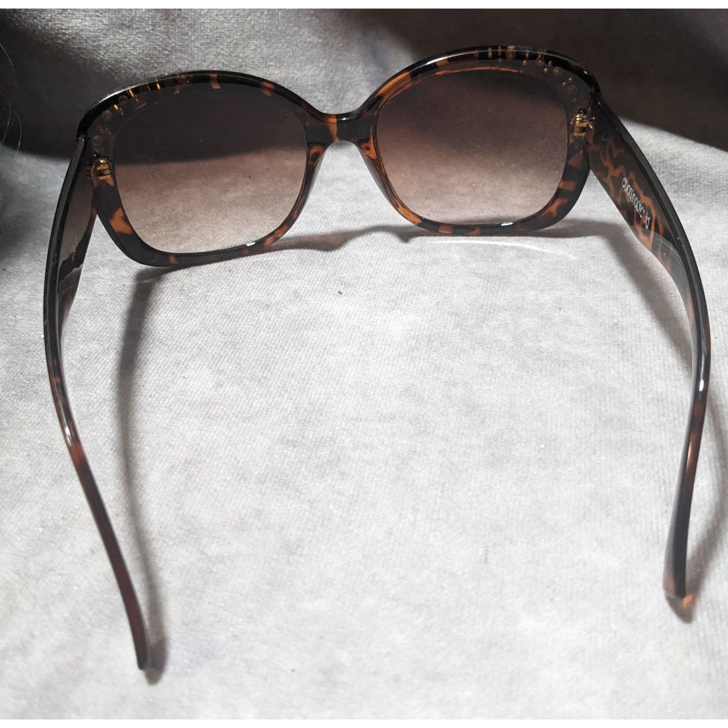 Andrea Jovine Rhinestone Tortoise Sunglasses