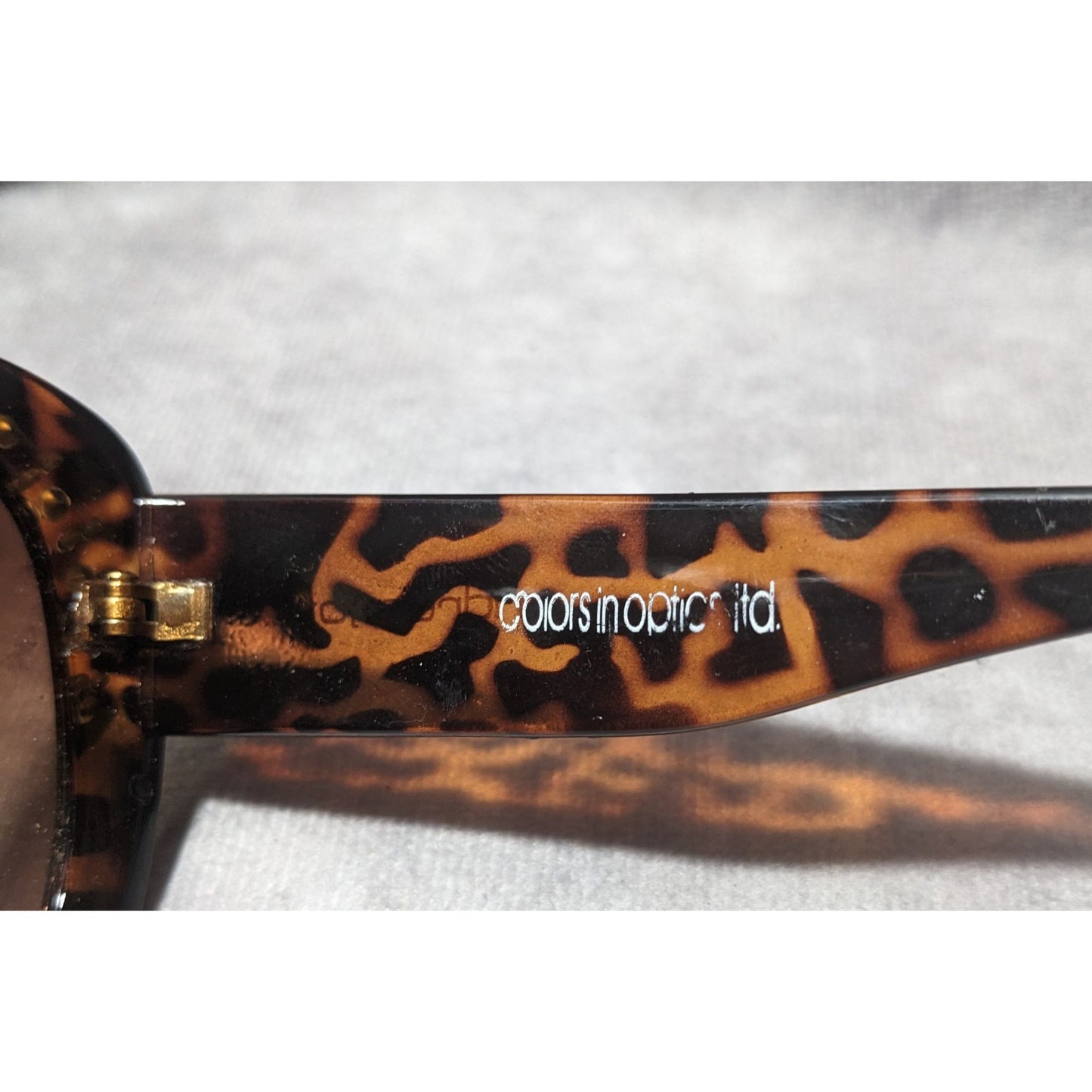 Andrea Jovine Rhinestone Tortoise Sunglasses