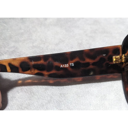 Andrea Jovine Rhinestone Tortoise Sunglasses