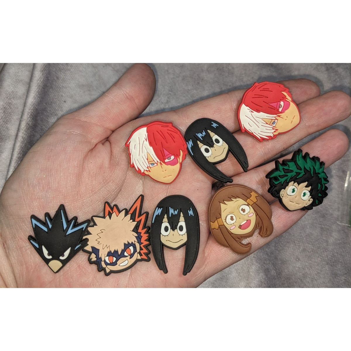 Animecore Kawaii My Hero Academia Shoe Clog Bag Charms Set of 8