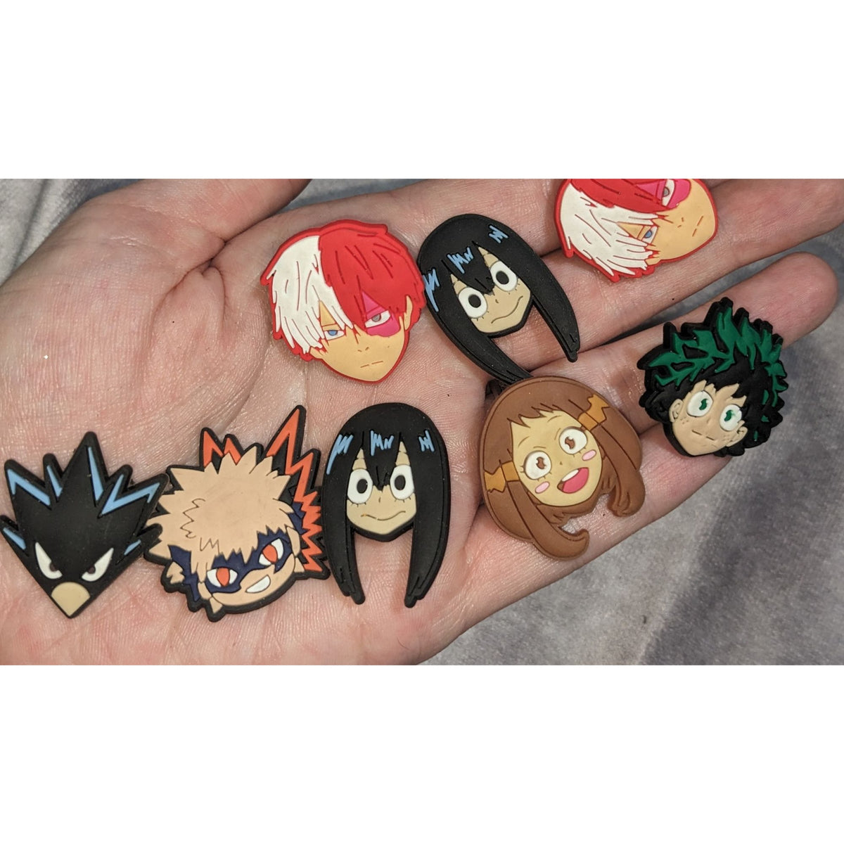 Animecore Kawaii My Hero Academia Shoe Clog Bag Charms Set of 8