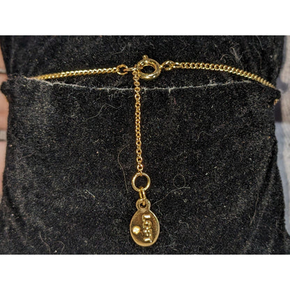 Minimalist Ann Taylor LOFT Gold Tone Dainty Rhinestone Chain Bracelet