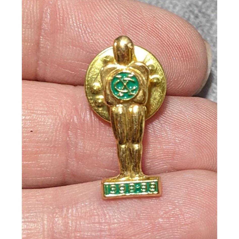 Vintage 90s Gold Tone Exchange Club Lapel Pin