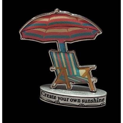 Create Your Own Sunshine Mini Beach Chair Decor Figure