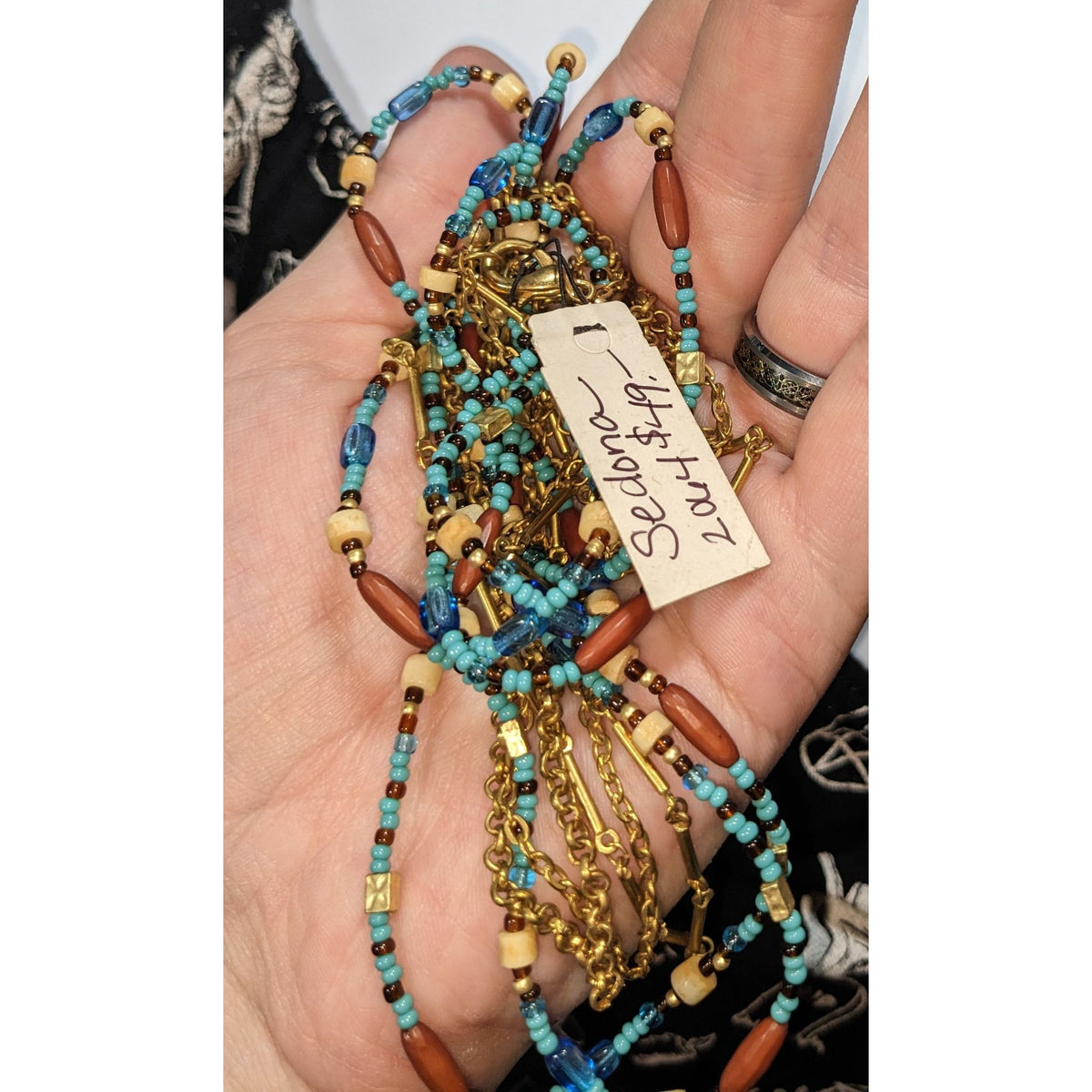 Vintage Premier Designs Sedona Boho Southwestern Layered Necklace NWT