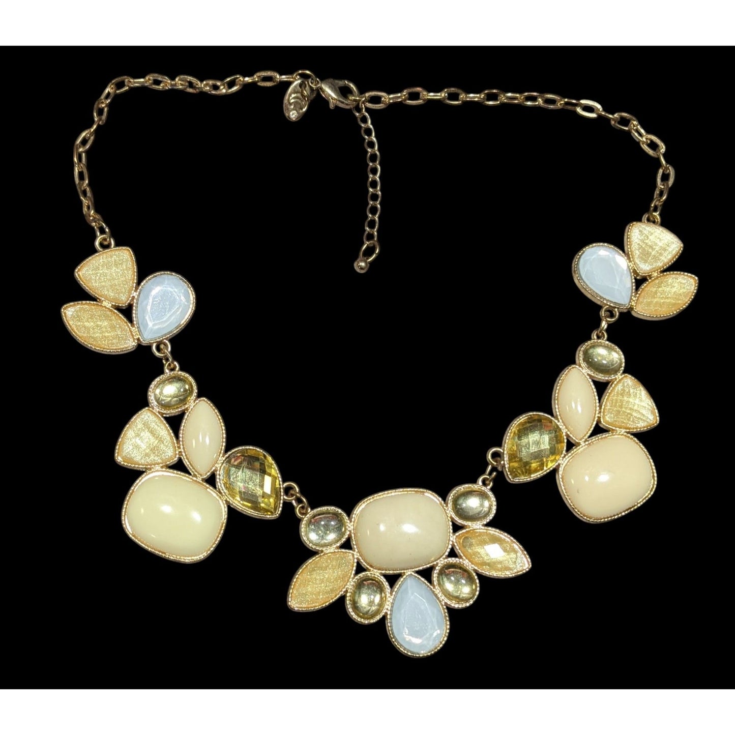 Charming Charlie Yellow Gemmed Statement Necklace