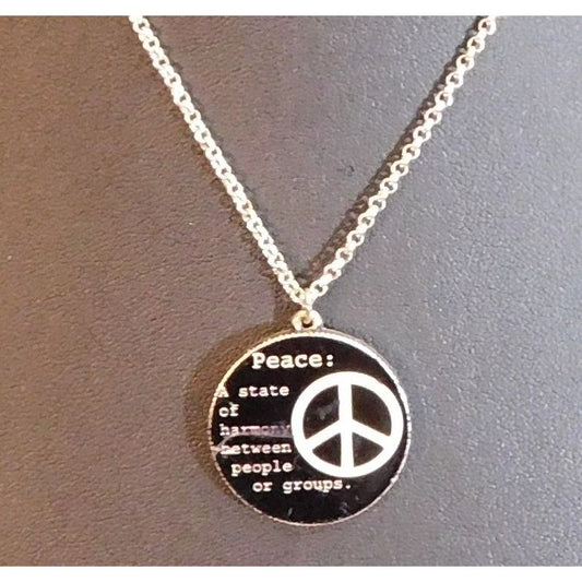 Peace Definition Pendant NecklaceNecklace