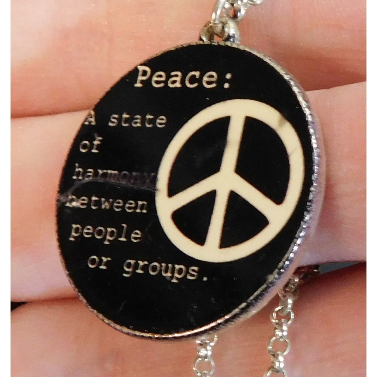 Peace Definition Pendant NecklaceNecklace