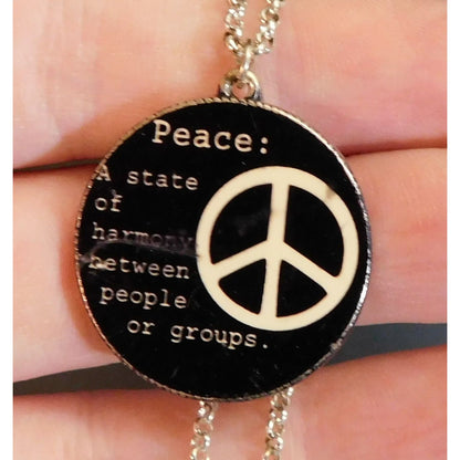 Peace Definition Pendant NecklaceNecklace