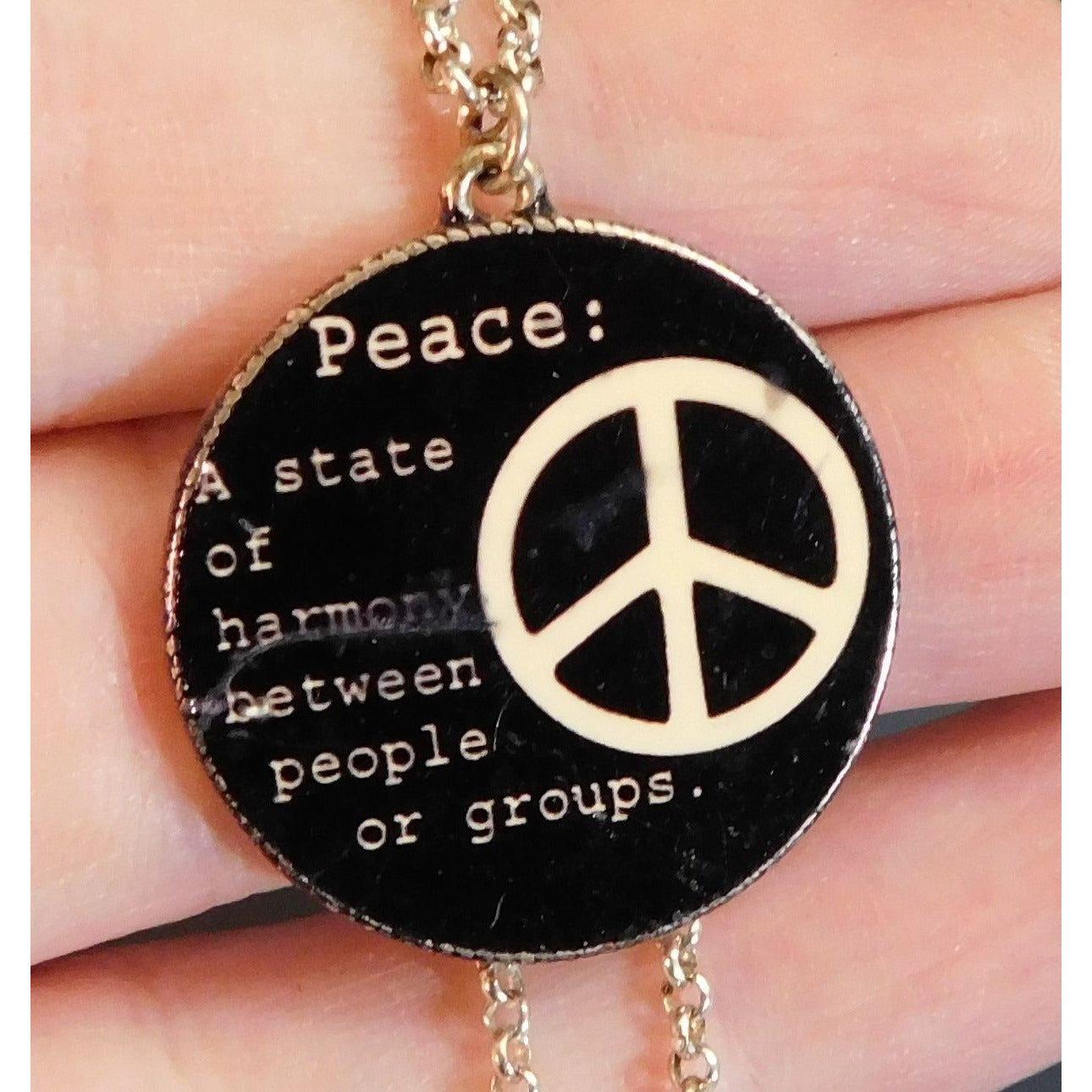Peace Definition Pendant NecklaceNecklace