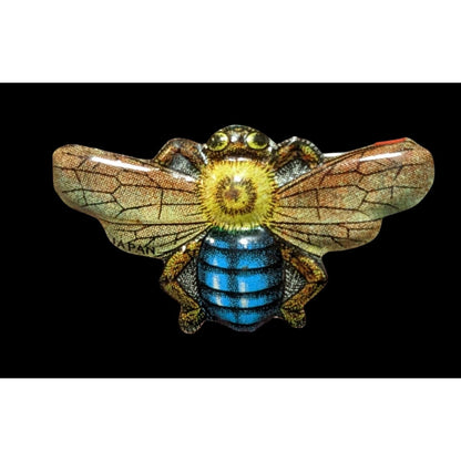 Vintage 50s Japanese Metal Bee Prize Brooch