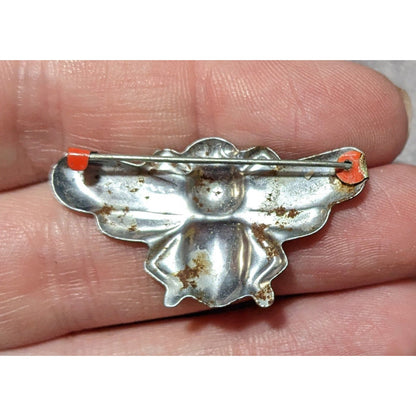 Vintage 50s Japanese Metal Bee Prize Brooch