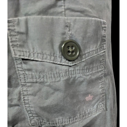 G-1 Grey Utility Skirt With Pockets And Drawstring