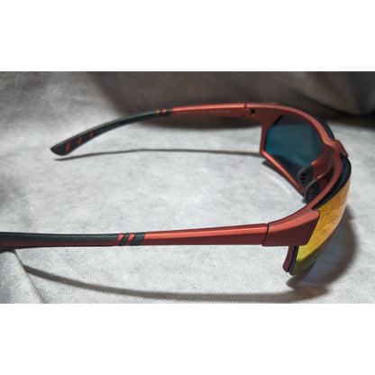 Foster Grant Metallic Red Mirror Wrap Sunglasses