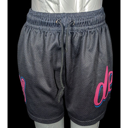 Deuce Clothing Black And Pink Athletic Shorts Size Small