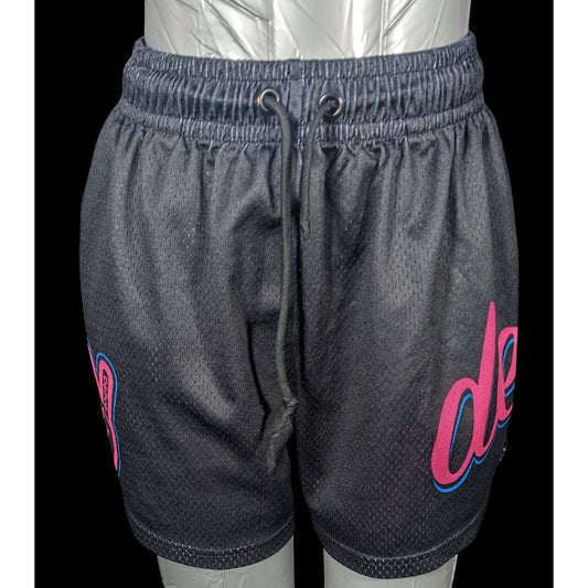 Deuce Clothing Black And Pink Athletic Shorts Size Small