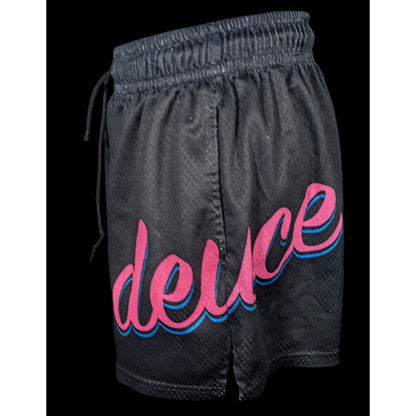 Deuce Clothing Black And Pink Athletic Shorts Size Small