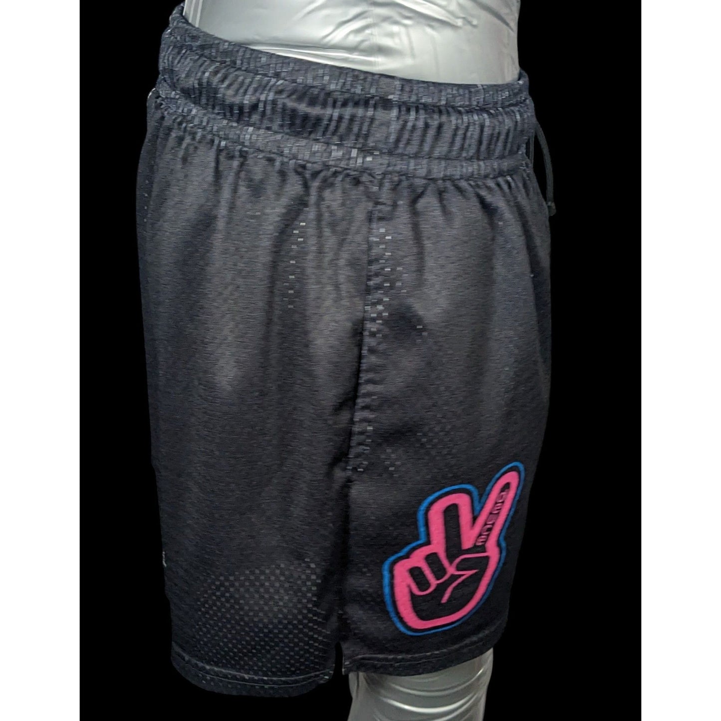 Deuce Clothing Black And Pink Athletic Shorts Size Small