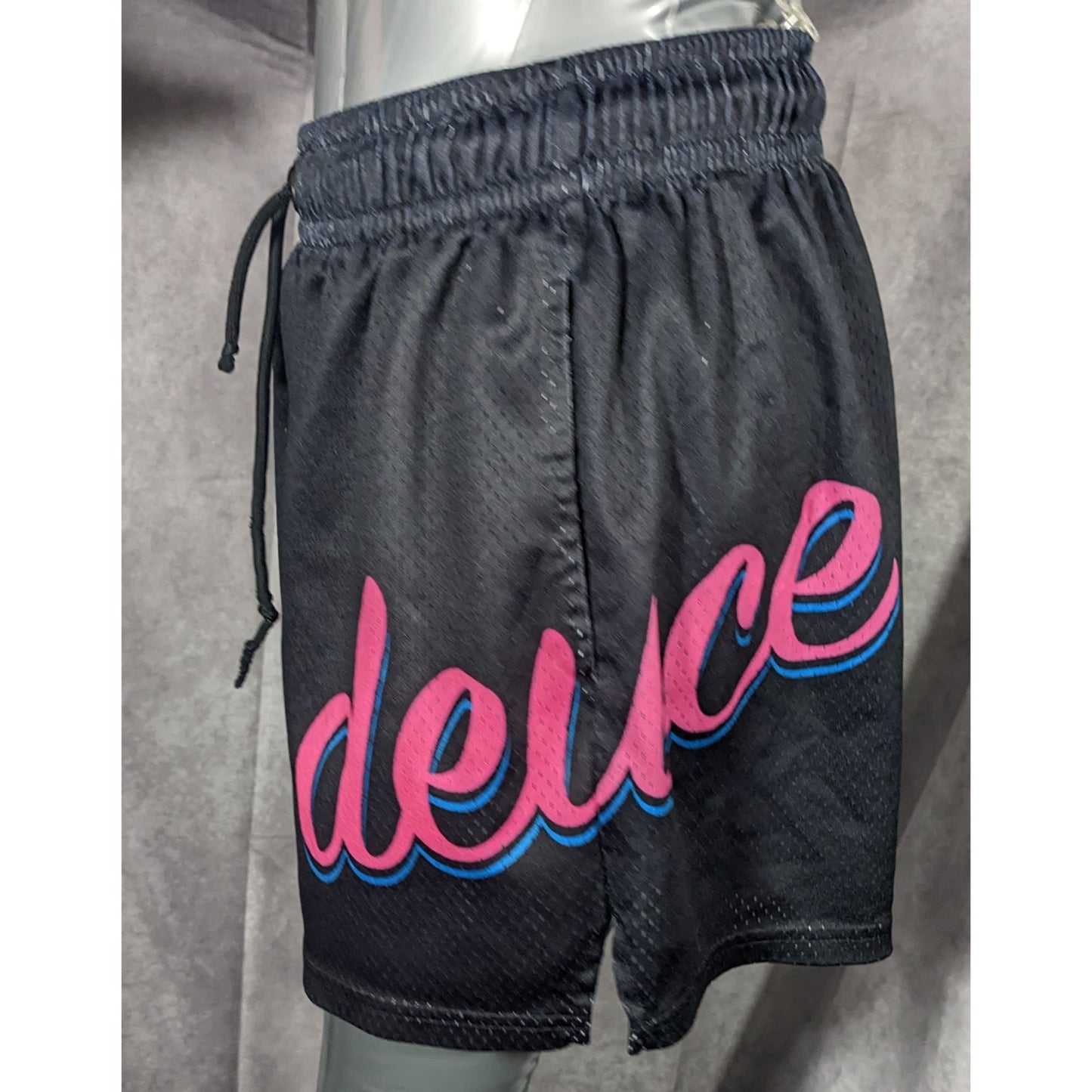 Deuce Clothing Black And Pink Athletic Shorts Size Small