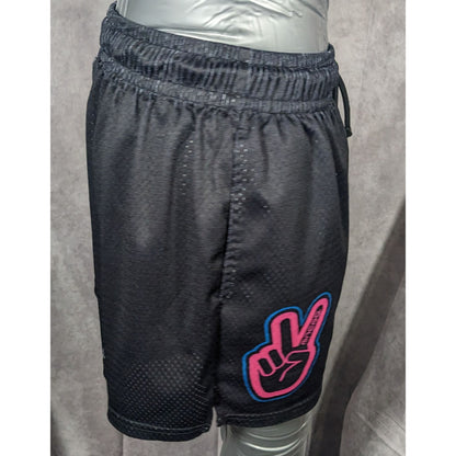 Deuce Clothing Black And Pink Athletic Shorts Size Small