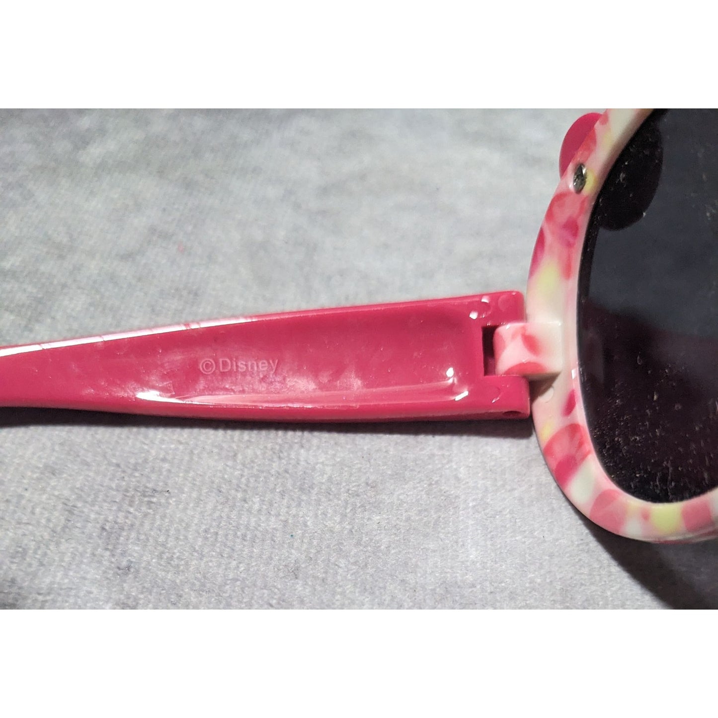 Kids Pink And Yellow Minnie Mouse Sunglasses