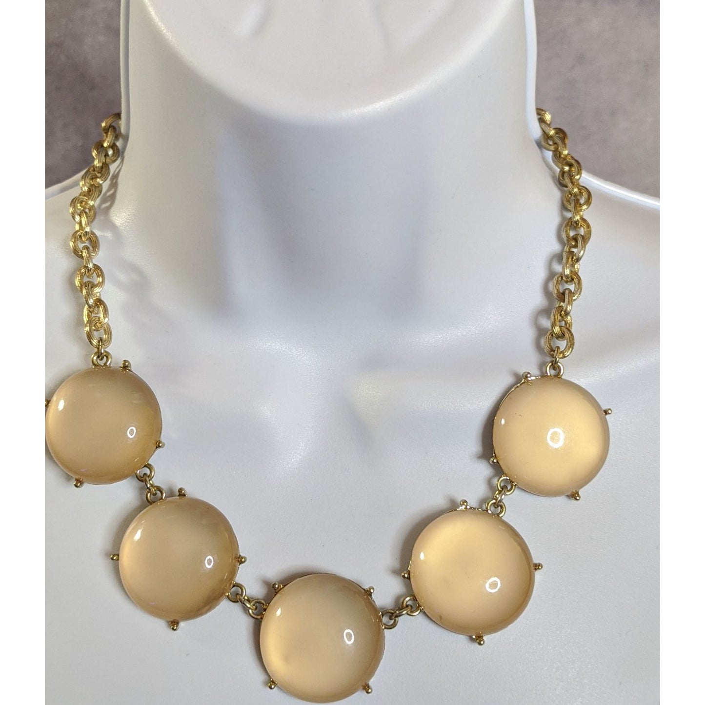 Y2k Cream Bubble Statement Necklace