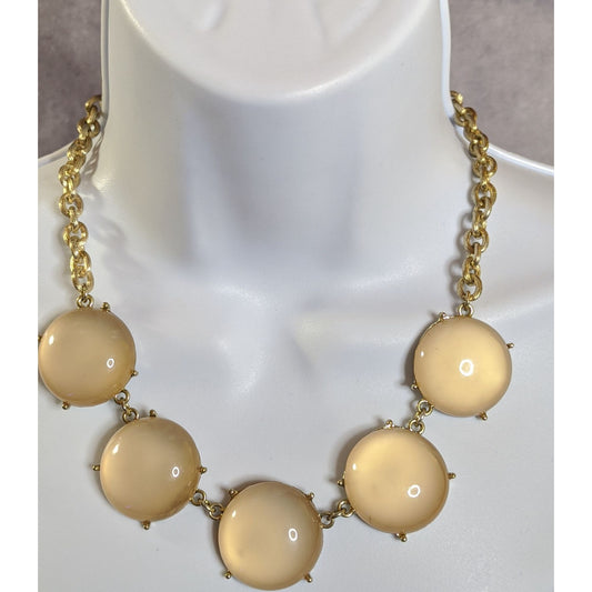 Y2k Cream Bubble Statement Necklace