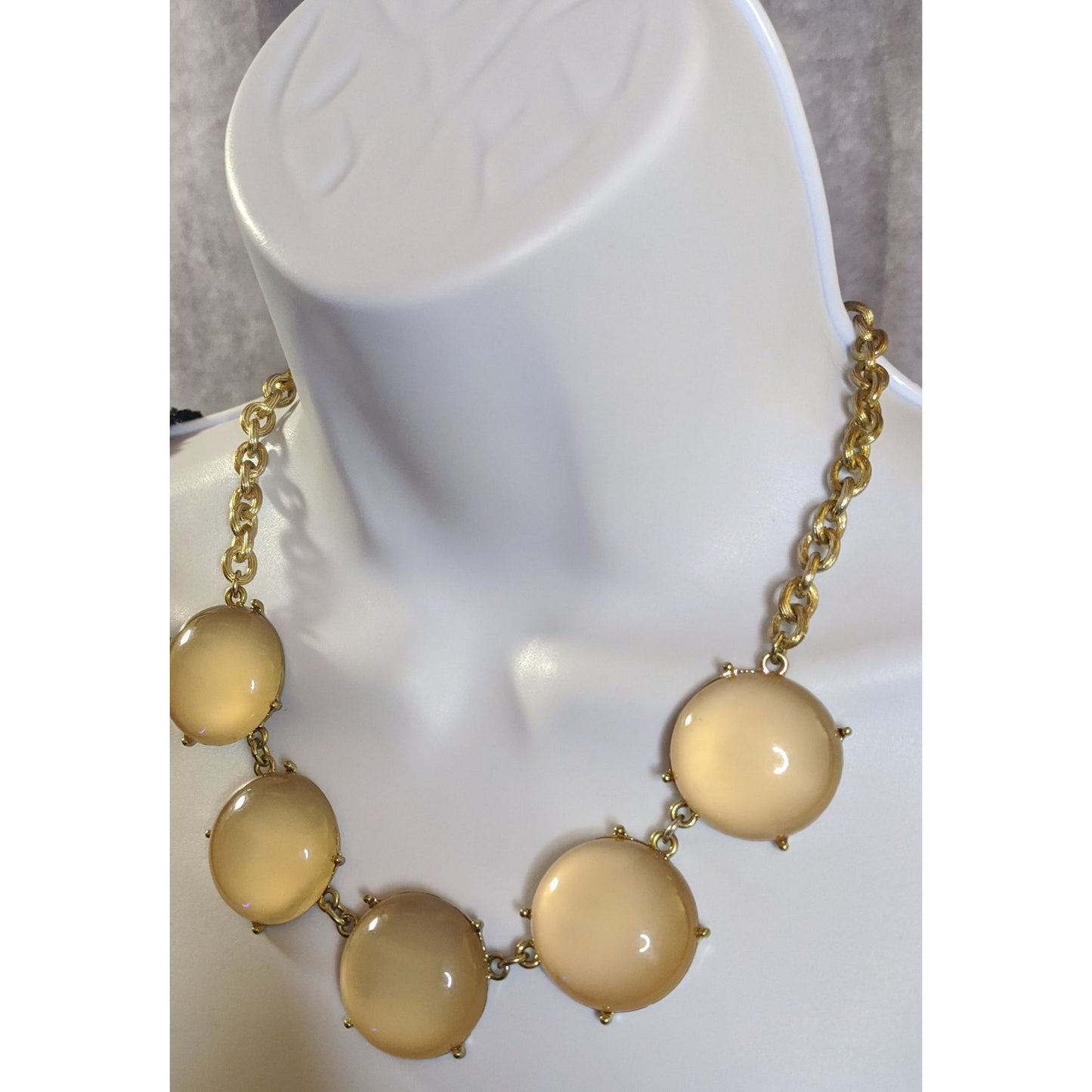 Y2k Cream Bubble Statement Necklace