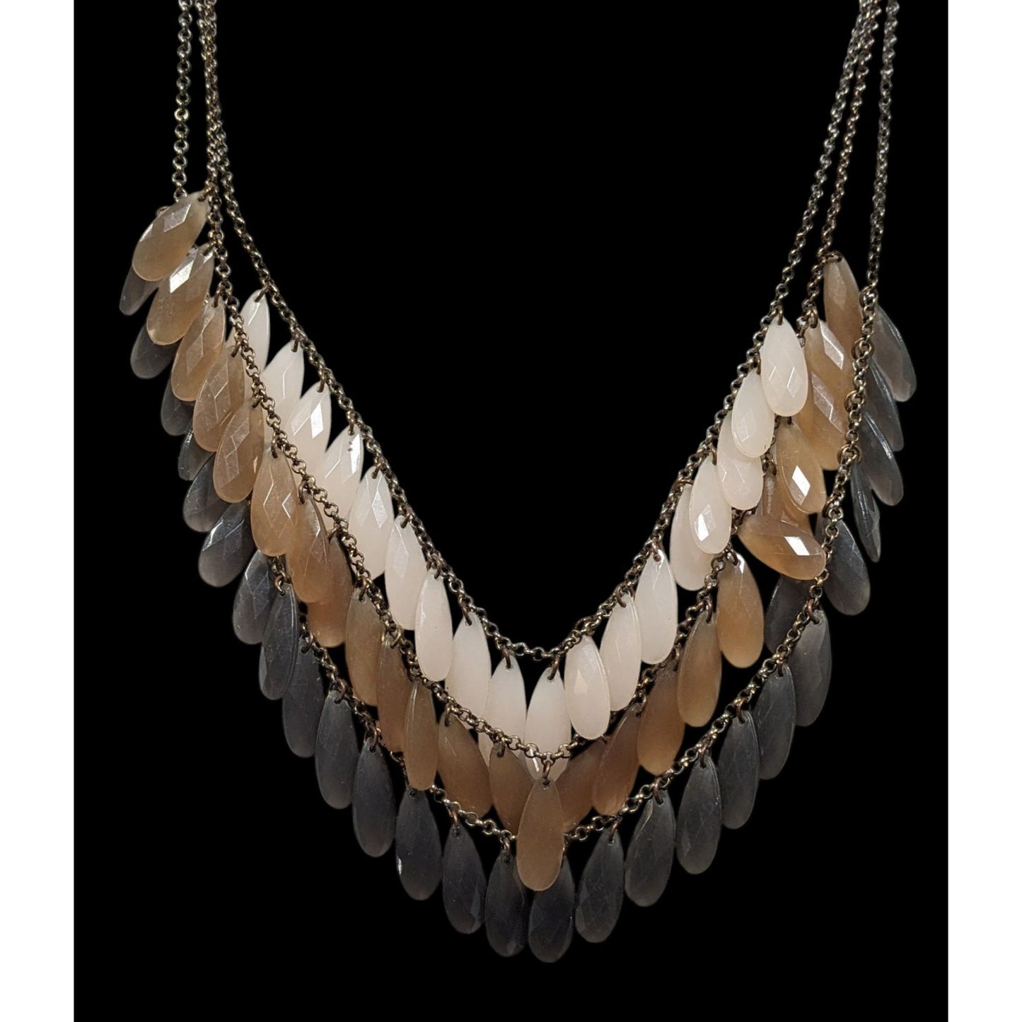 Earth Tone Nostalgic Multilayer Fringe Necklace