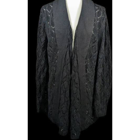 Versatile Black Cardigan by Venezia Jeans Clothing Co.