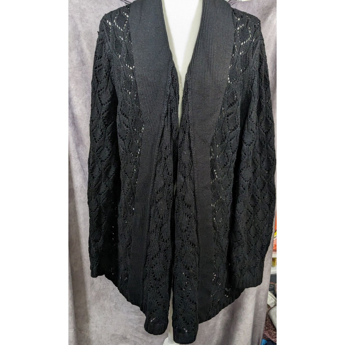 Versatile Black Cardigan by Venezia Jeans Clothing Co.