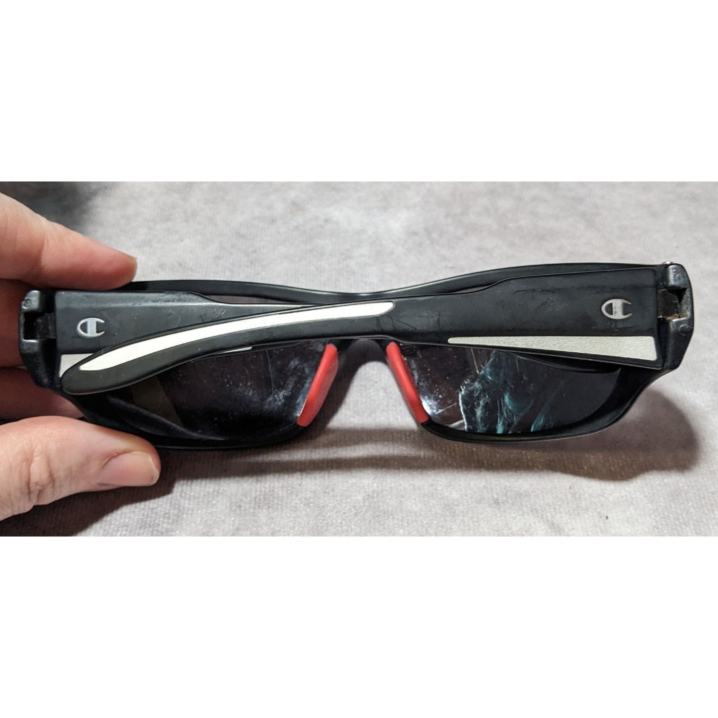 Champion Red And Black 90s Style Sunglasses