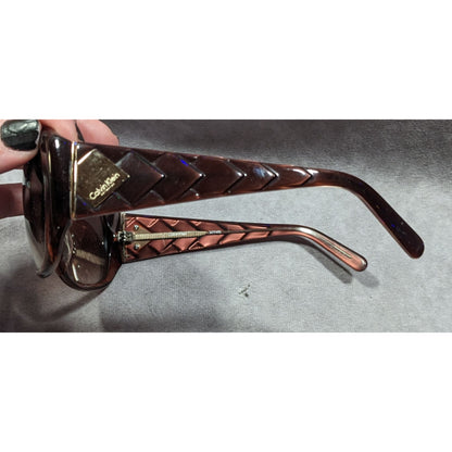 Retro Preppy Calvin Klein CK7749S Brown Sunglasses With Case Made In Italy