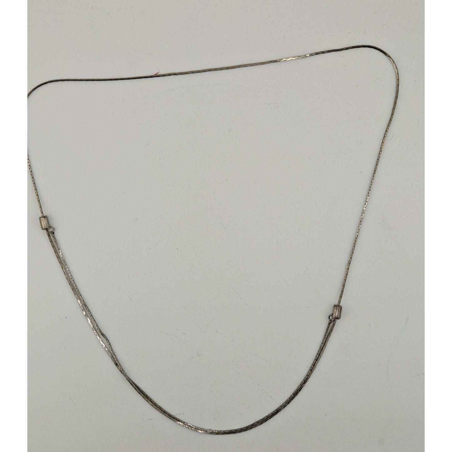 Vintage Adjustable 20" Silver-Tone Chain Necklace