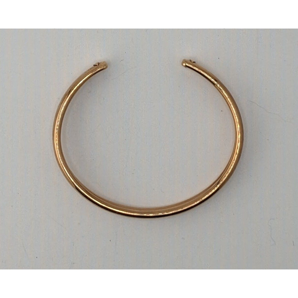 Fossil Gold Tone Cuff Bracelet Stainless Steel Minimalist Preppy Jewelry