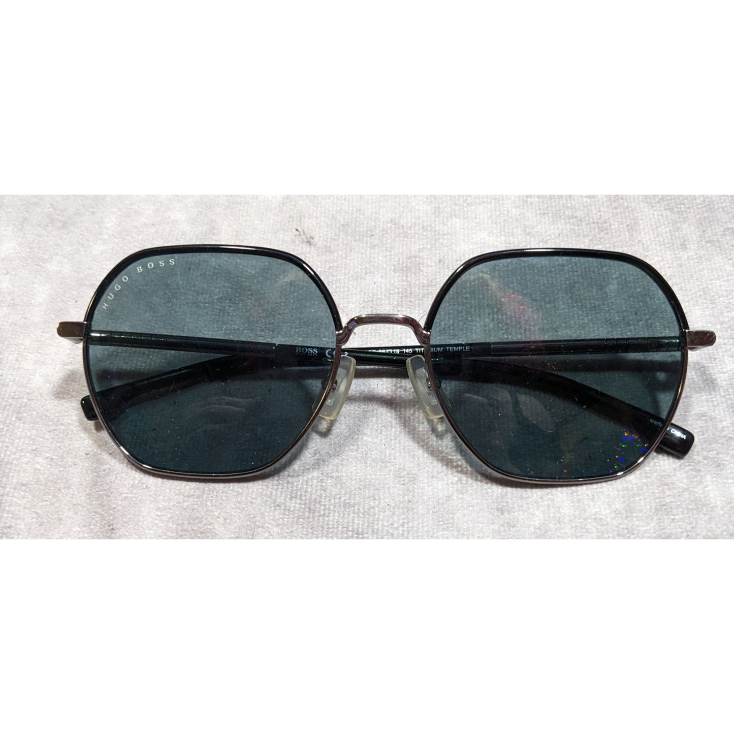 Hugo Boss 1107/F/S KJ1QT Titanium Temple Sunglasses