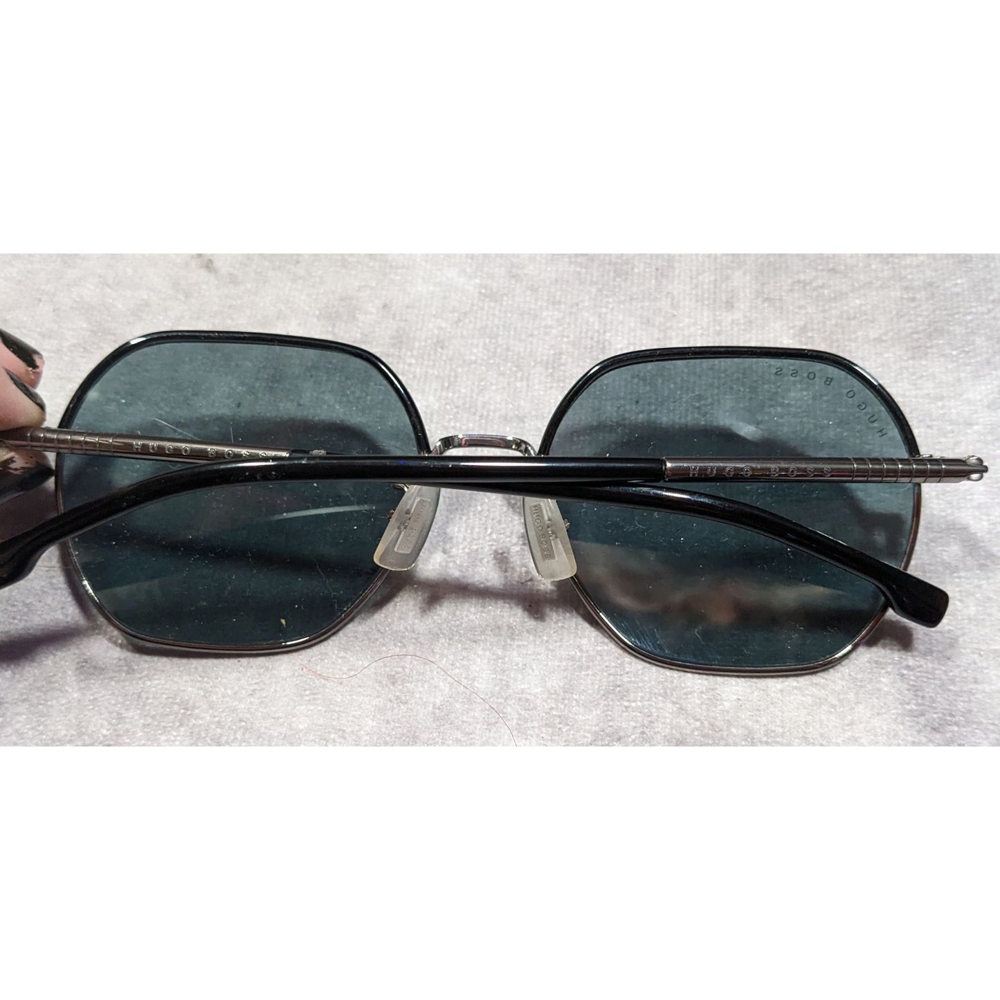 Hugo Boss 1107/F/S KJ1QT Titanium Temple Sunglasses