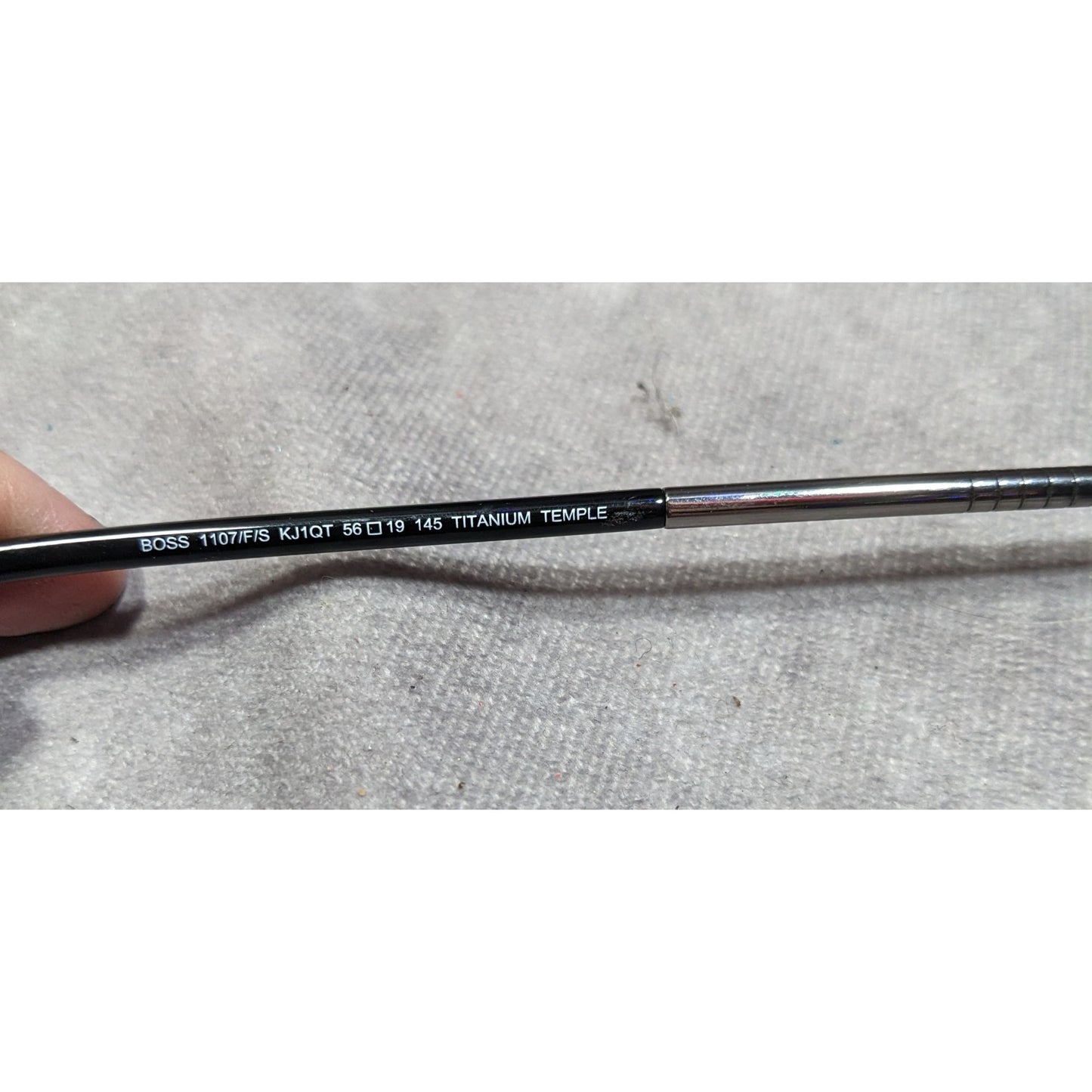 Hugo Boss 1107/F/S KJ1QT Titanium Temple Sunglasses