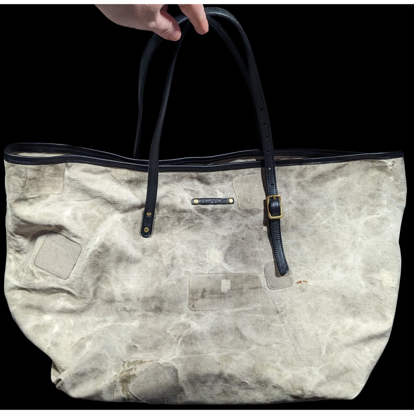 Kempton & Co NY Tough Distressed Canvas Tote