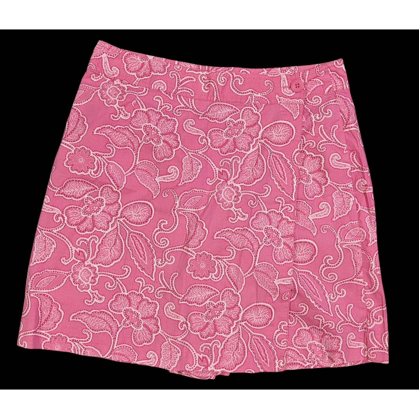 Vintage Pink Paisley Wrap Skort by White Stag