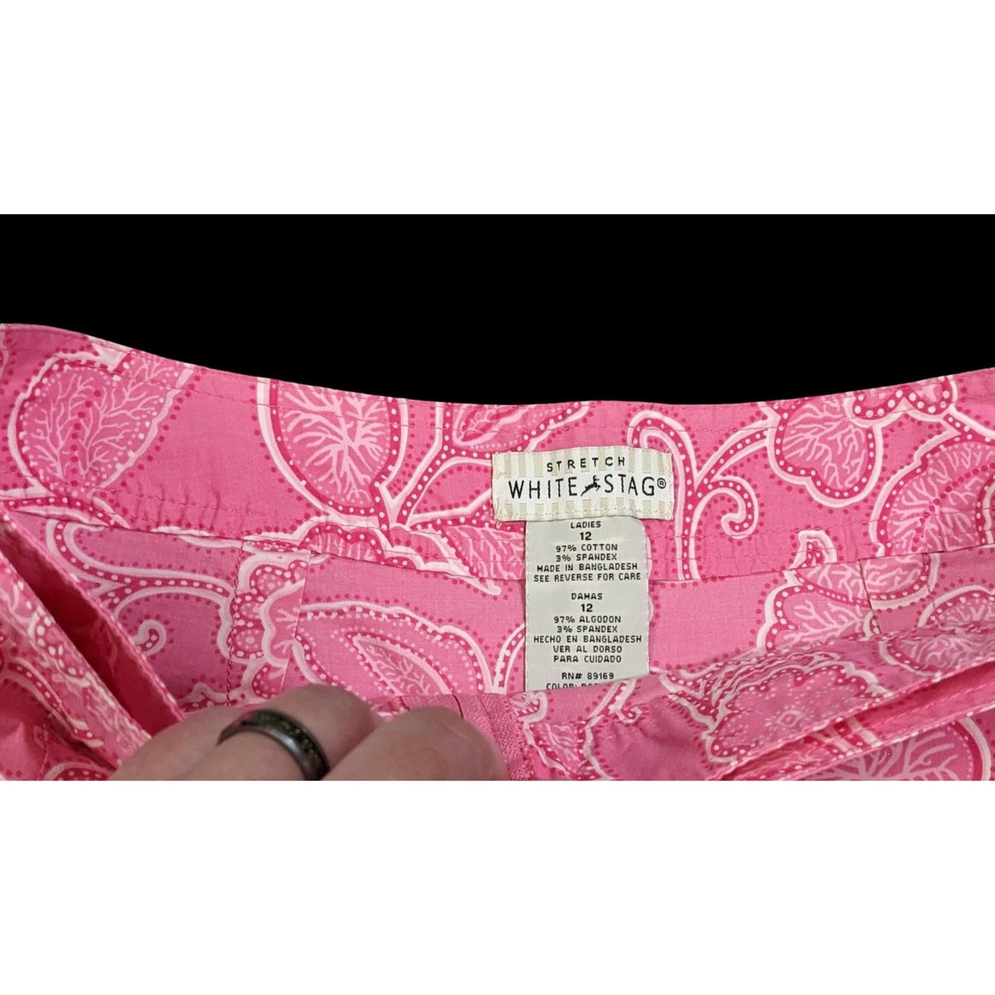 Vintage Pink Paisley Wrap Skort by White Stag