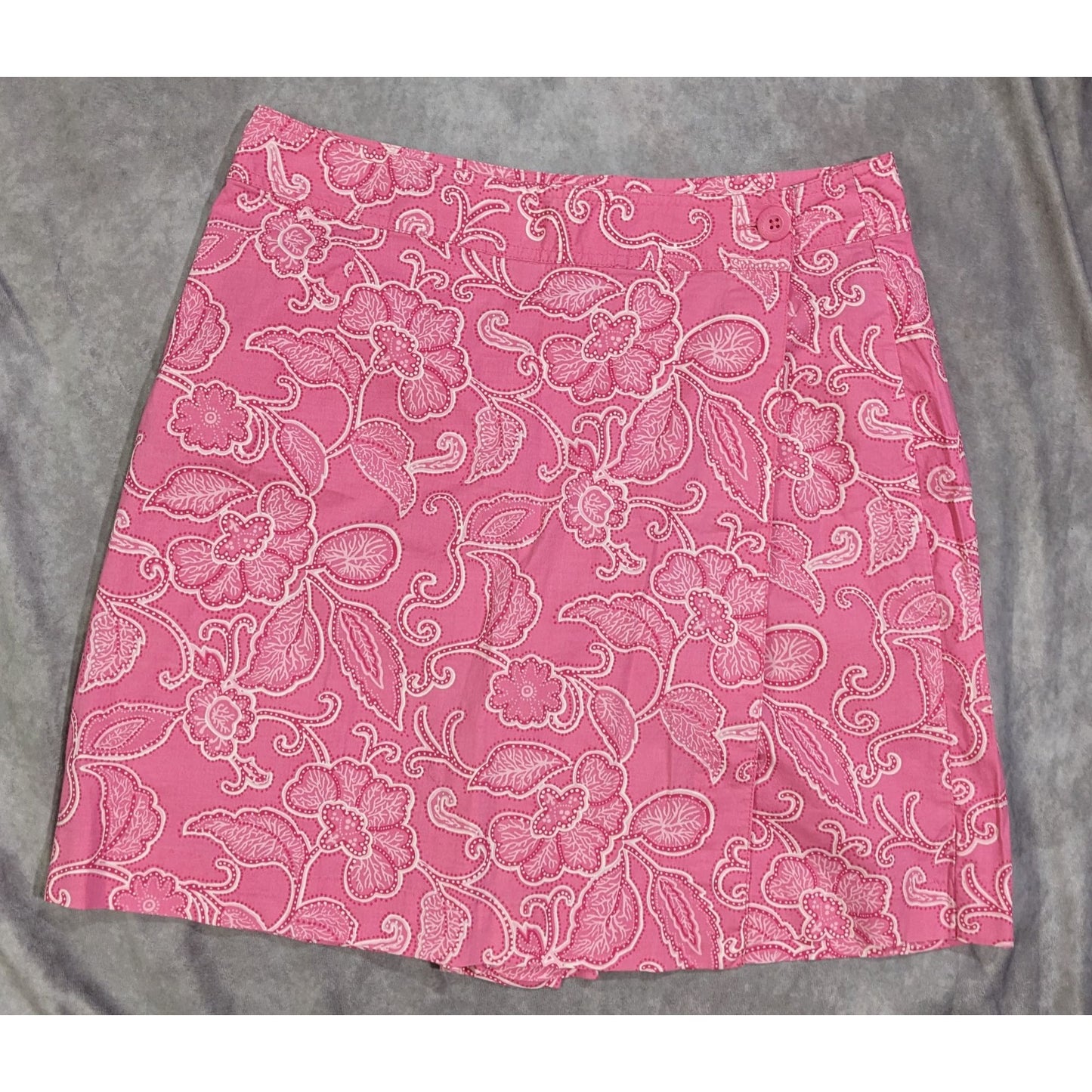 Vintage Pink Paisley Wrap Skort by White Stag