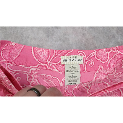 Vintage Pink Paisley Wrap Skort by White Stag