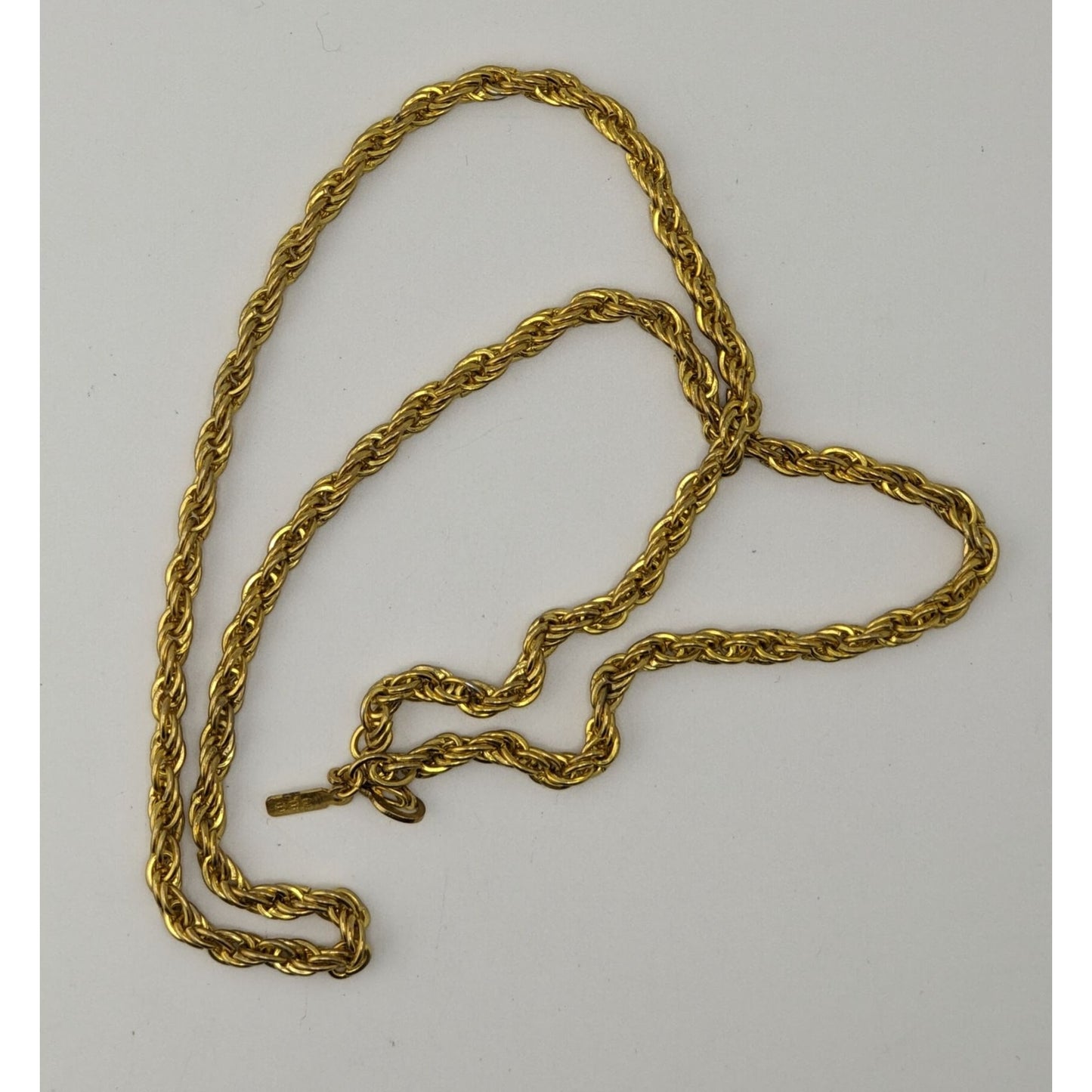 Vintage Wheat Chain Necklace Gold Tone Classic Midcentury Jewelry